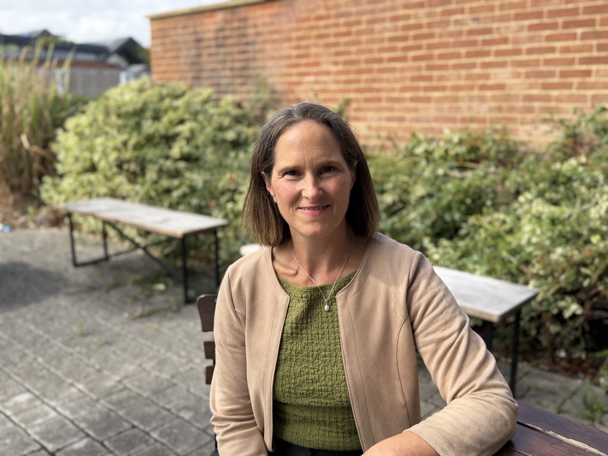 Kathleen Cornmell, Registered Nutritionist Kathleen Cornmell, Registered Nutritionist, sitting outdoors in Basingstoke